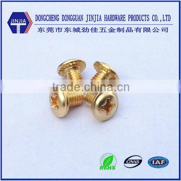 m4*6 big head wafer head metric brass screw