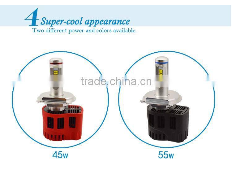 Led Headlight H13 9004 9007 H15 H4 led Plug & Play 50W 4500LM G6 LED HI/LO Beam