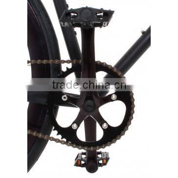 700C Hi-ten steel all black fixed gear bicycle bike KB-700C-M16049