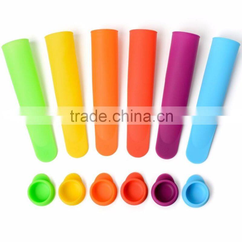 6 Pack Silicone Popsicle Ice Pop Molds popsicle mold Silicone ice lolly mould