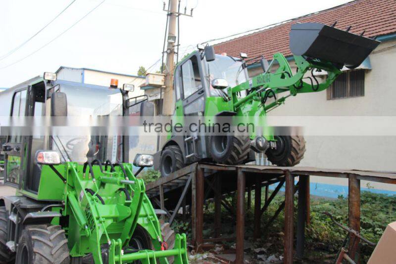 HOT sale ZL08 with enlarged cabin mini loader with 4 in 1 bucket
