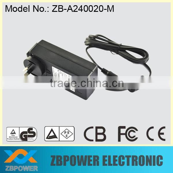 UL GS CE FCC approved 29V 24V DC adapter universal plug adapter