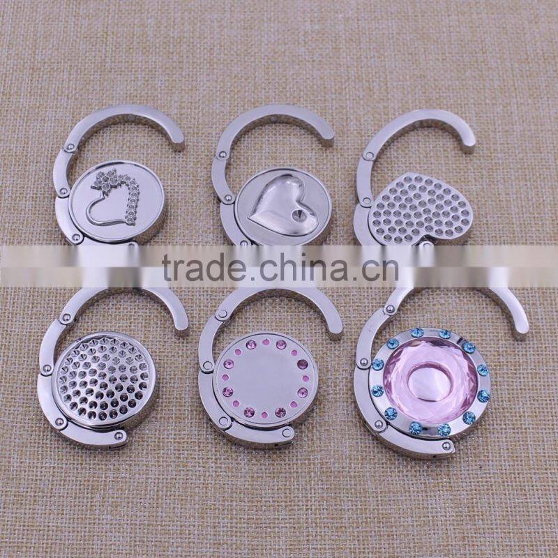 Custom Logo Metal Purse Hanger /Bag Hanger/Table Top Bag Hanger For Ladies
