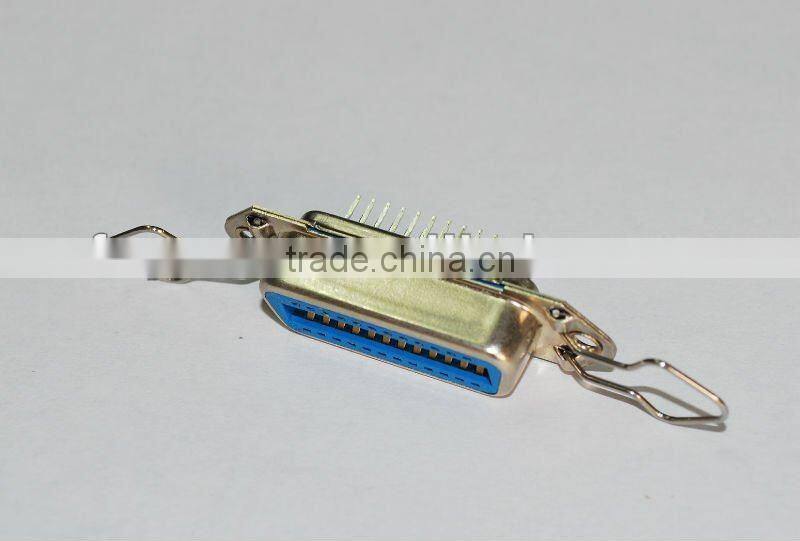 2.16mm pitch Champ Receptacle with Spring latches PCB Straight DDK DIP Female Type Ribbon Cable Connector