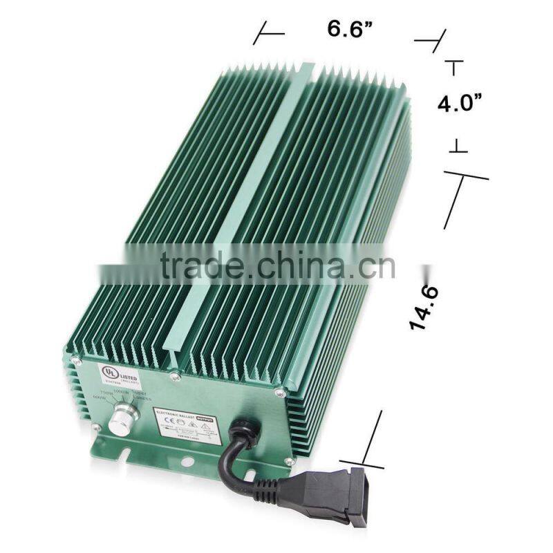 Grow Light HPS MH Lamp Digital 1000W Dimmable Ballast slim ballast hid kit