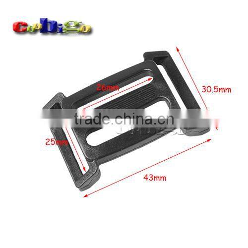 Plastic Multi-function Tri-Glide Slider Adjust Arched Buckle for Ourdoor Backpack Bags Webbing #FLC449-B1/B2/B3