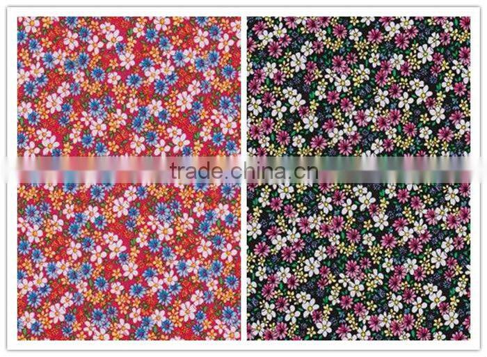 Flower design leather hot foil printing