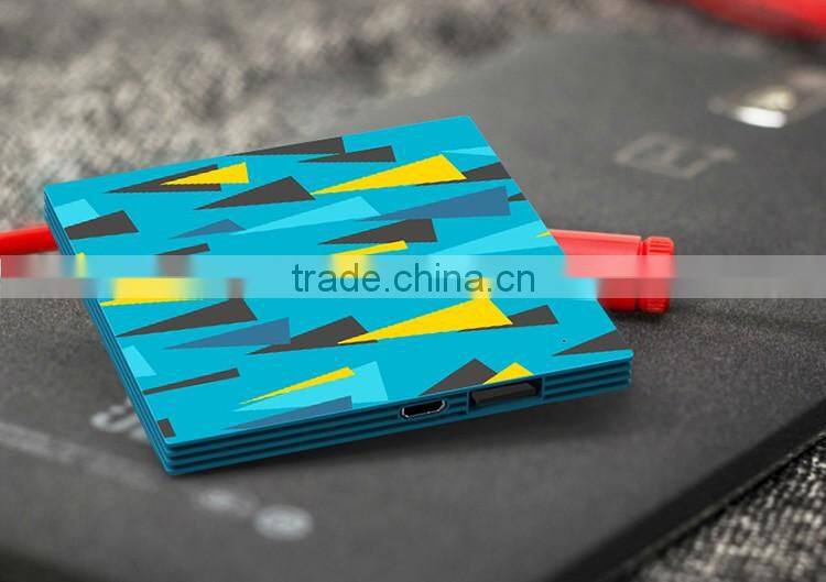 Ultra thin power bank,slim business card power bank 2500MAH, Custom printing logo, mobile charger