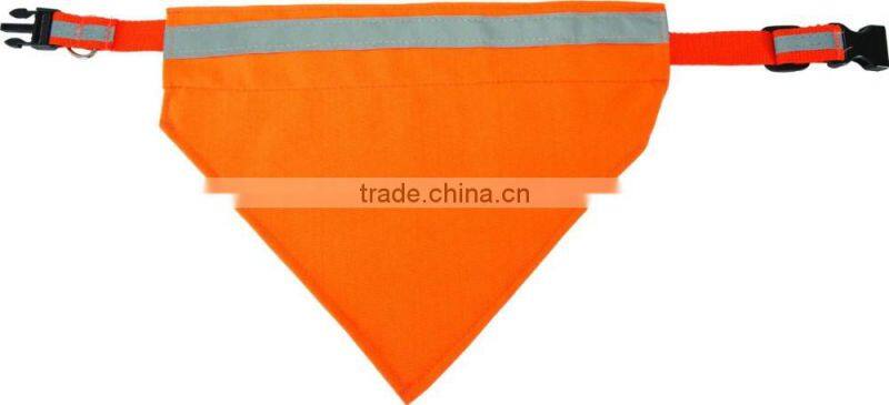high visibility safety pet products with reflecting ribbon reflective dog scarf