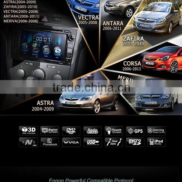 EONON GM5154 Gray 7 Inch Digital Touch Screen Car DVD Player with Screen Mirroring Function& Built-in GPS For OPEL