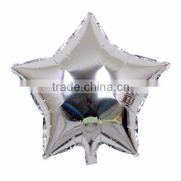 Wholesale 36" New Style Decoration Use Yellow Color Five-pointed Star Shape Foil Balloon
