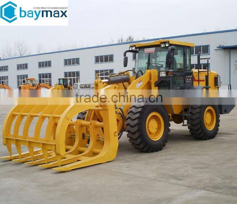 China Front End Timber Grab Loader Supplier