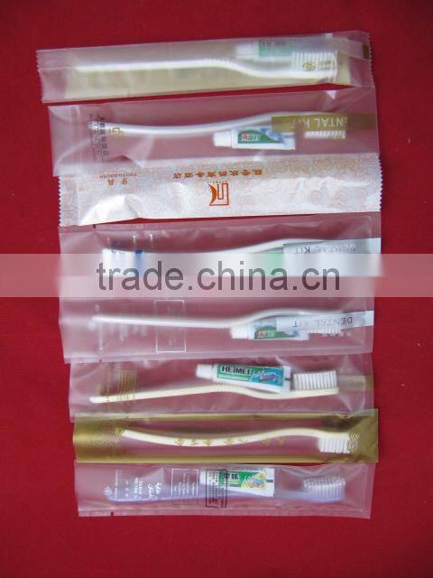 Hotel Diposable Toothbrush and Toothpaste in one/Hotel amenities/Hotel Bathroom Airplane SPA toothbrush