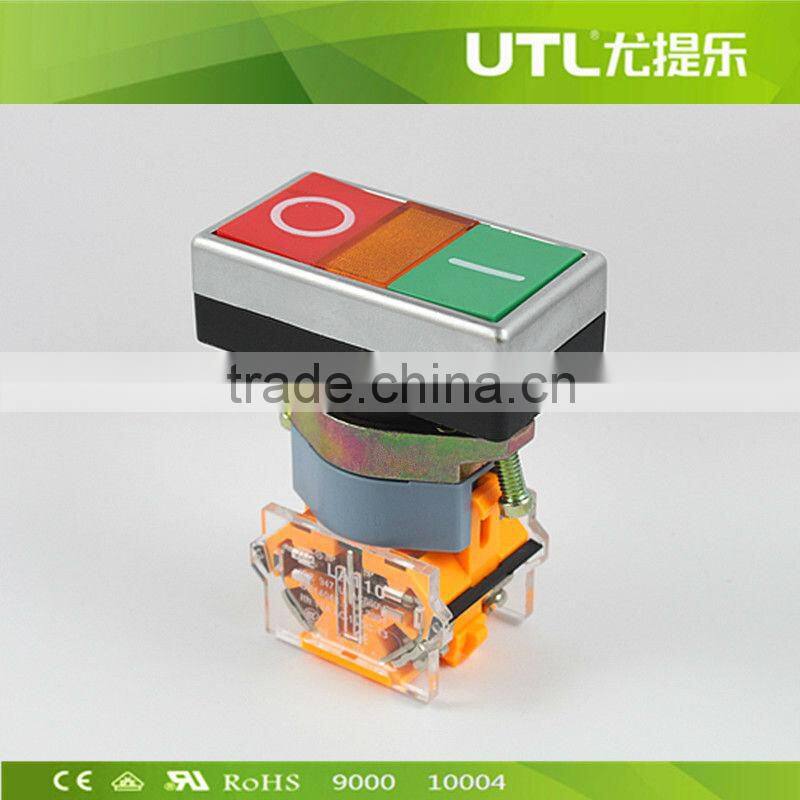 2 position Push button Switch without light 24V to 660V IP65 Dia22mm