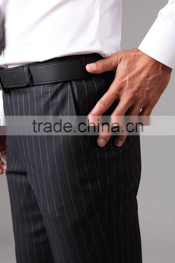 The Classic Black Pinstripe Pants