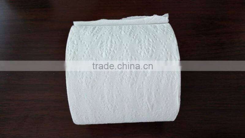 Mini printed toilet tissue paper roll