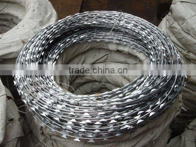 Razor barbed wire rope