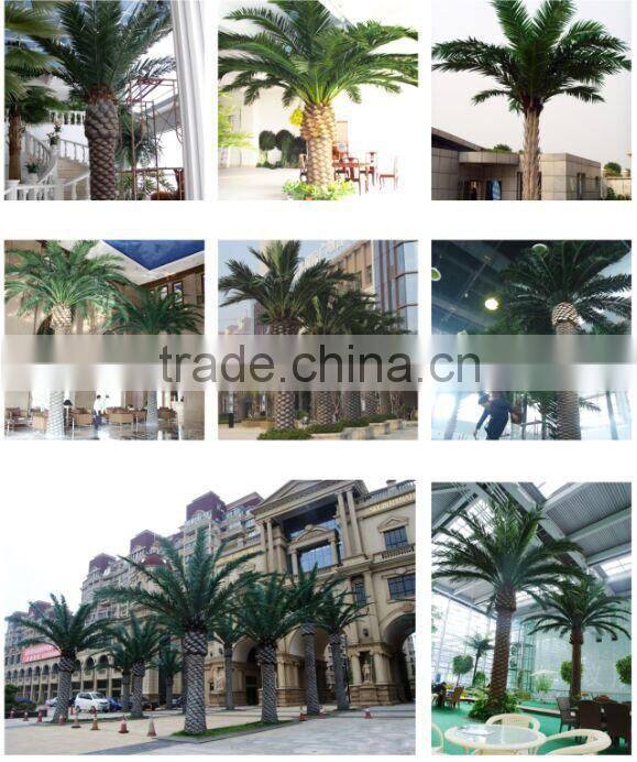 high quality artificial coconut leaf with UV resistant outdoor decor