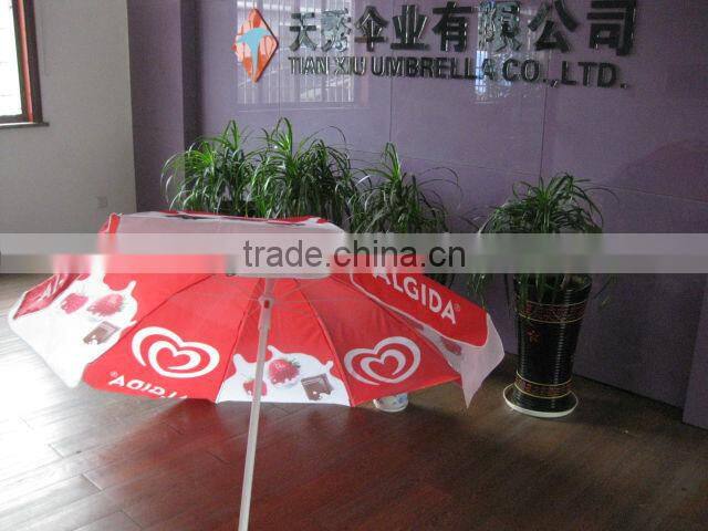 heat transfer print UV promotional high quality beach umbrella
