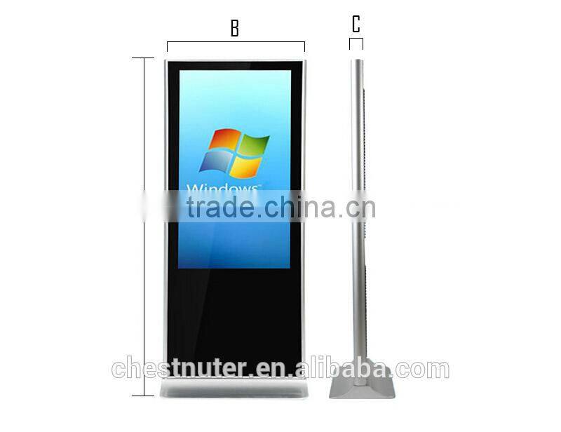 42'' Windows Floor Standing Digital Signage chestnuter 3G Advertising Screen for retail stores/hotels/restaurants