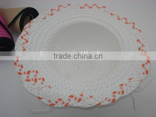 Factory latest straw hat children beach