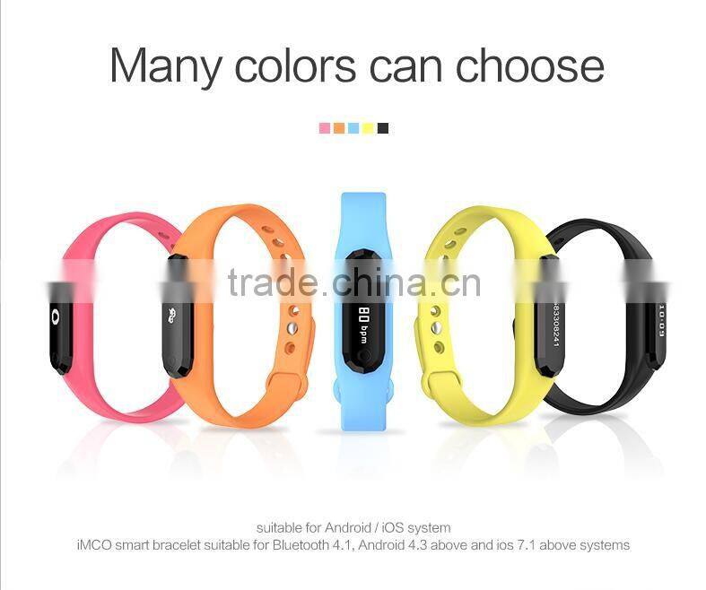 2016 Hot sale Dynamic Heart Rate Monitor bracelet fitness smart bracelet heart rate monitor smart bracelet watch