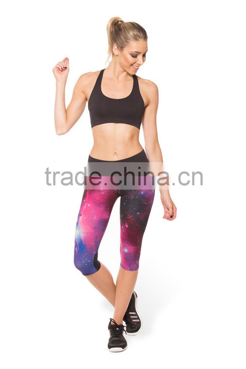 NEW!!! Womens High Waist Slim Tight Fitness YOGA Sport Pants 3D Printed Stretch Cropped Leggings Trousers