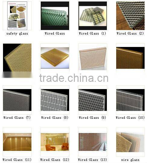 wire mesh with decorative glass