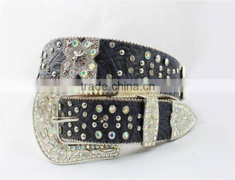 2016 New Design Unisex Genuine Leather Studs Fashion Belt Waist Belt