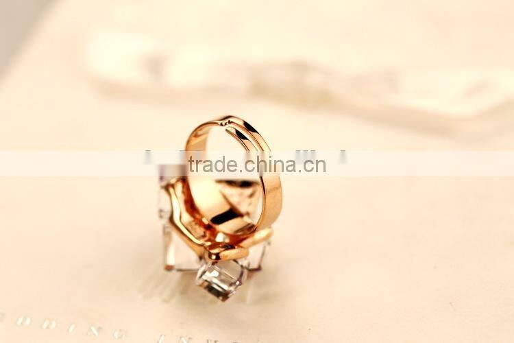 new design finger crystal chandelier ring, crystal napkin rings
