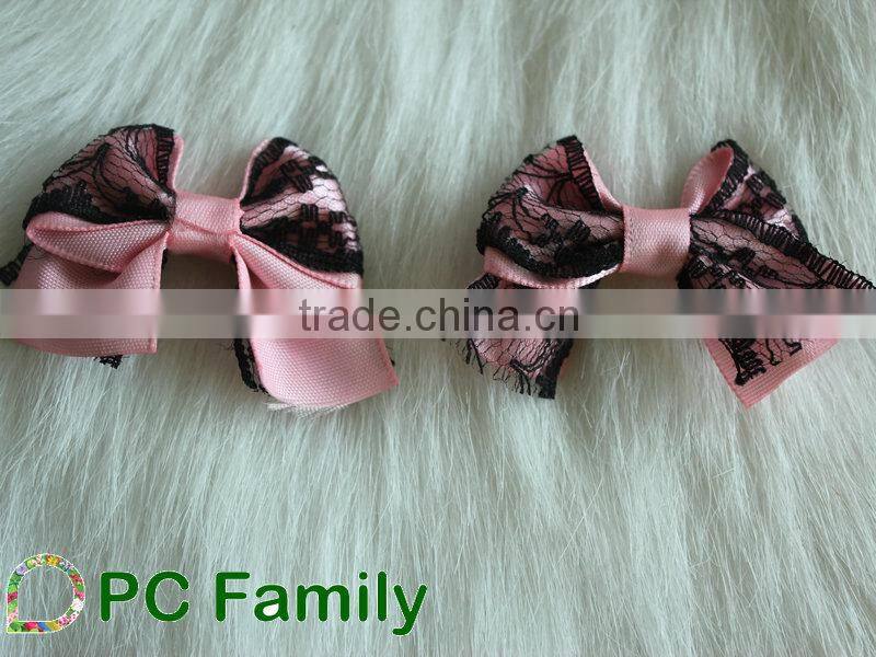 Wholesale 2015 boutique ribbon bow pre-made bow, handmade ribbon bow