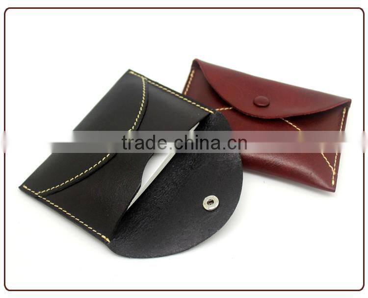 Goat leather for business card holder with custom logo