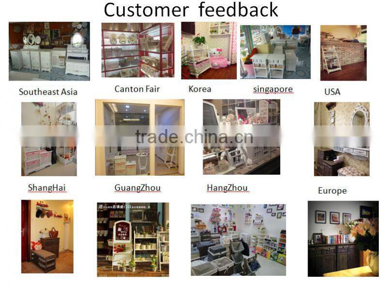 White folding MDF the two tier flower and plant display shelf