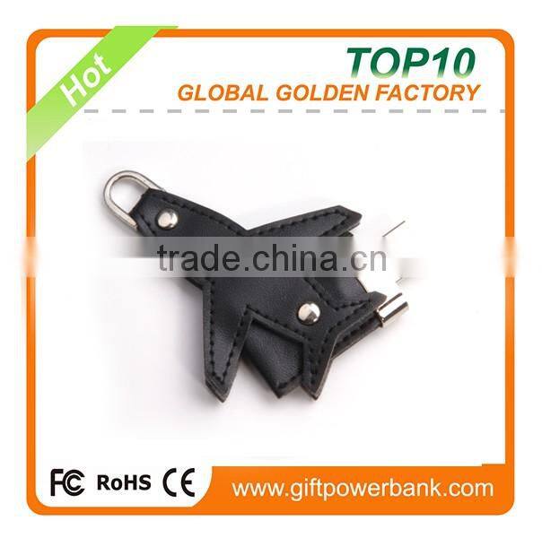 China usb factory leather airplane usb flash drive usb disk