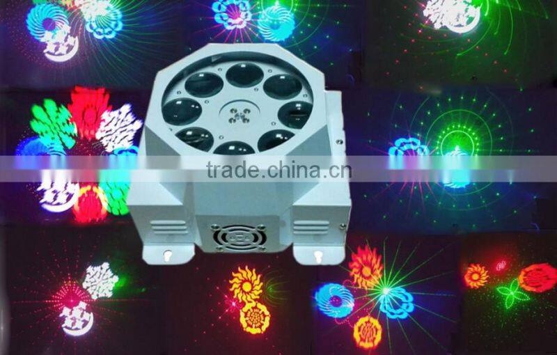 WLEDM-19 8 pcs 3w leds laser gobo china dj equipment