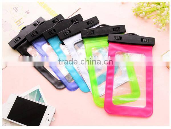 Popular hot-sale mobile phone plastic waterproof bag