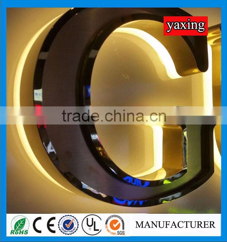 2016 Outdoor Waterproof Custom Backlit Led Channel Letter