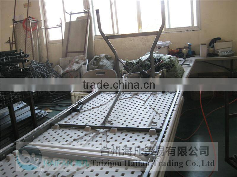 adjustable plastic 8 seater dining table/240cm high quality folding dining table