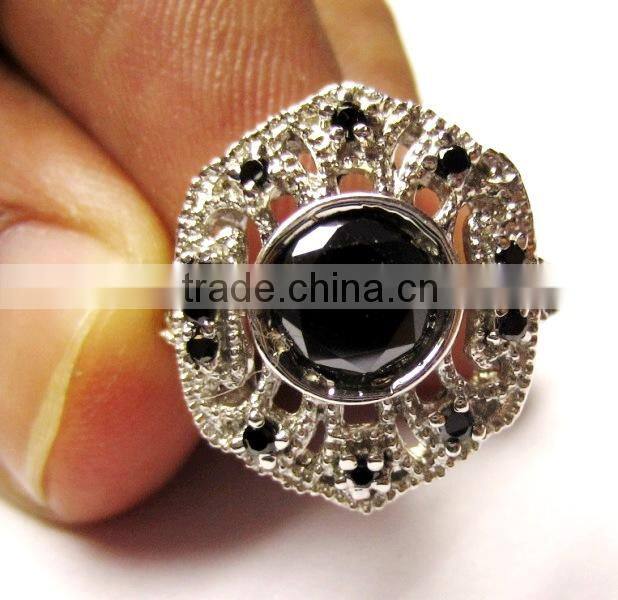 round brilliant cut 925 sterling silver wedding ring