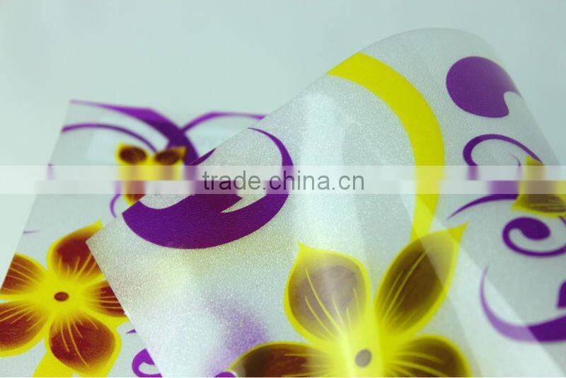 inkjet static pvc decoration film for wall panel