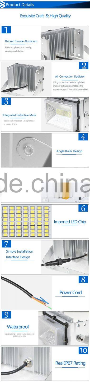 Outdoor Waterproof IP67 10W 20W 30W 50W LED Flood Light
