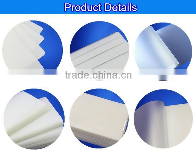 150mic 54*86mm Glossy Lamination Pouches Credit Card Laminating Pouch Film Manufacturers