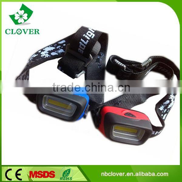 custom elastic bands for headlamp 120 lumen 3 modes 3W cob led ultra-bright powerful headlamp