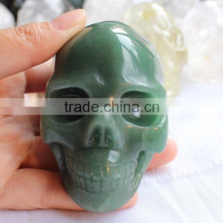Natural Rock Green Aventurine Skull