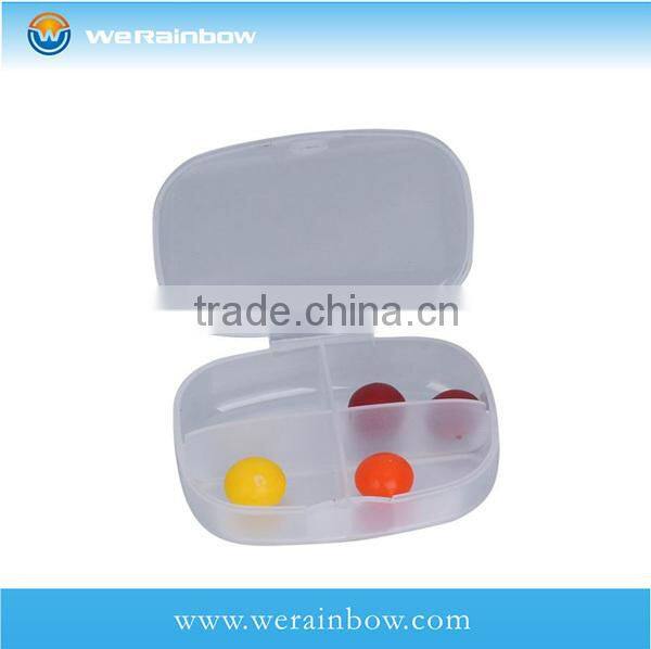 custom plastic 7 days round pill box