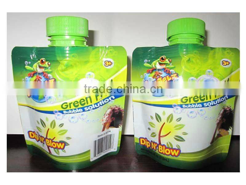 printed aluminum stand up bag with cap for liquid laundry detergent