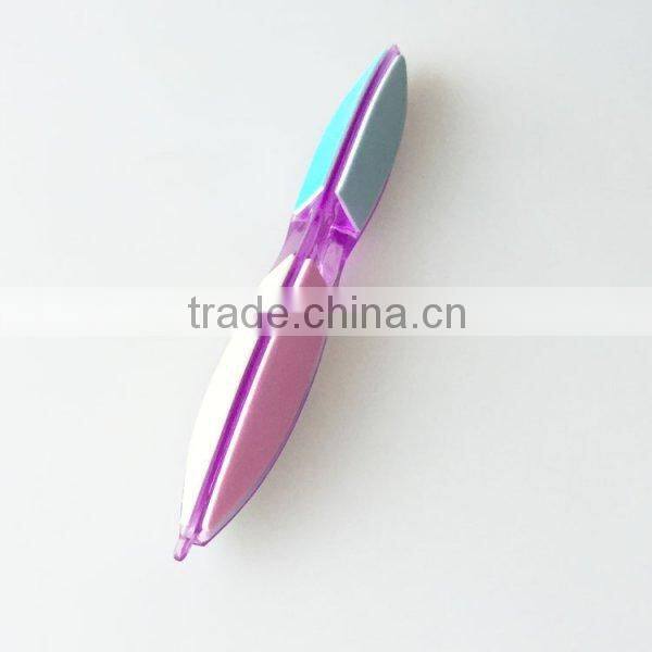 Free sample new style custom triangle printed 6 way nail polish buffer plastic disposable nail buffer nail file supplier