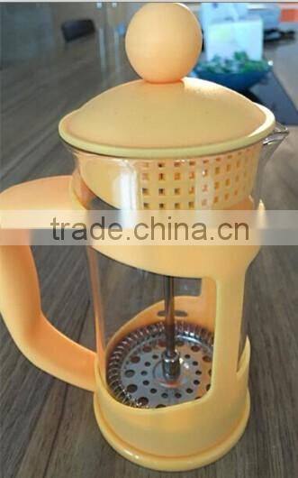 glass espresso coffee press,colorful coffee plunger,plastic coffee maker