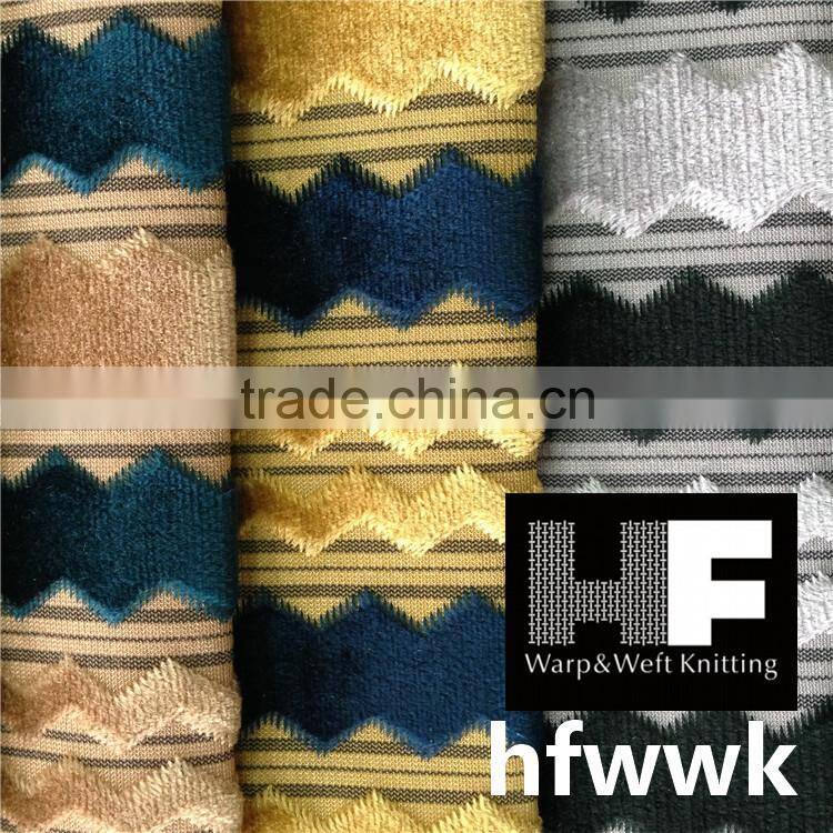 stripe velvet fabric