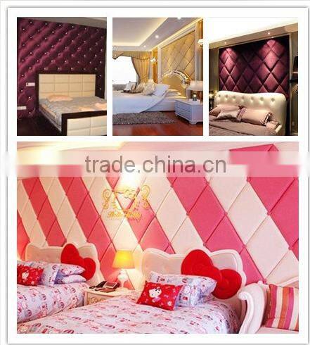 Semi PU upholstery leather supplier surface with embroider design and metallic color